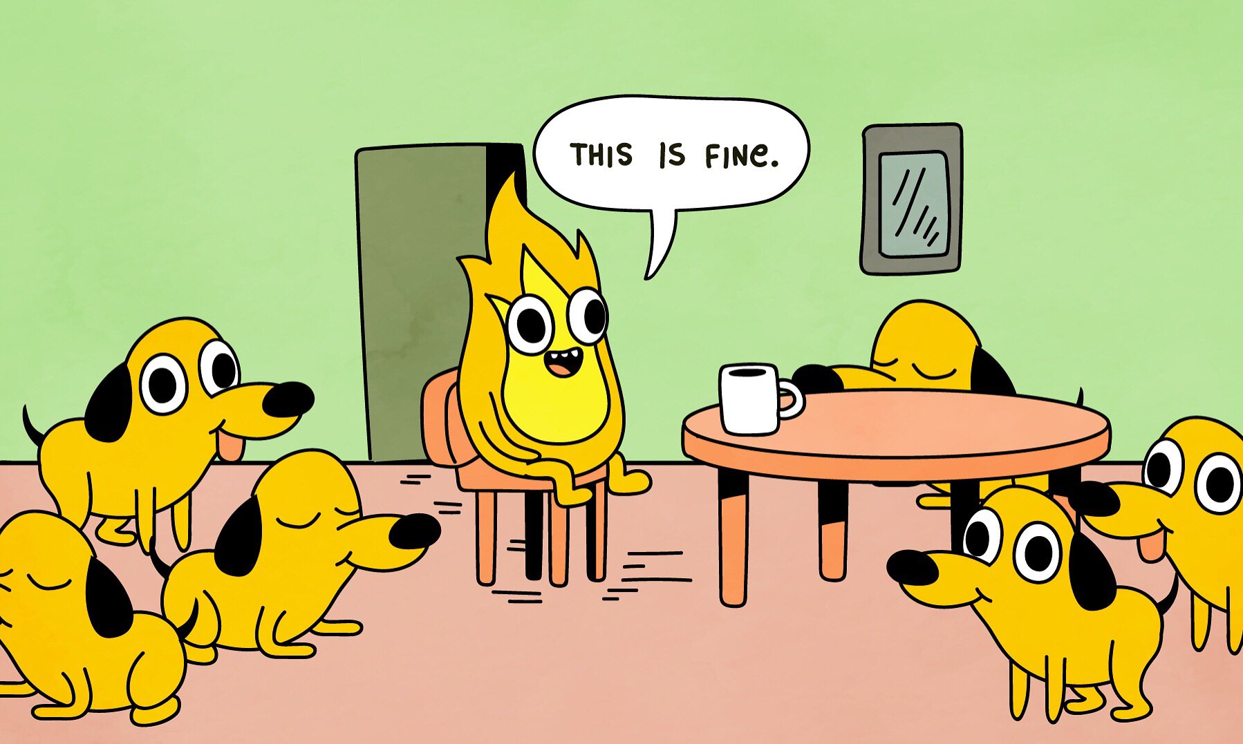 the This is fine-meme